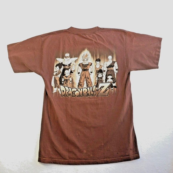 Vintage Dragonball Z 1997 Mens T Shirt Size L Anima Akira Toriyama Murina Brown